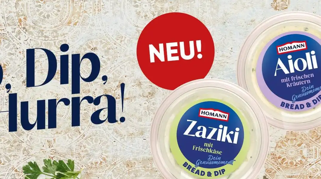 Jetzt HOMANN Dips gratis testen & Geld zurückholen 🥳