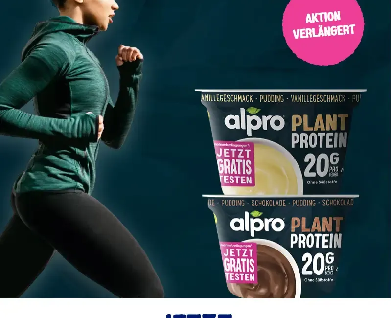 Alpro High Protein Pudding – jetzt kostenlos probieren!🥄