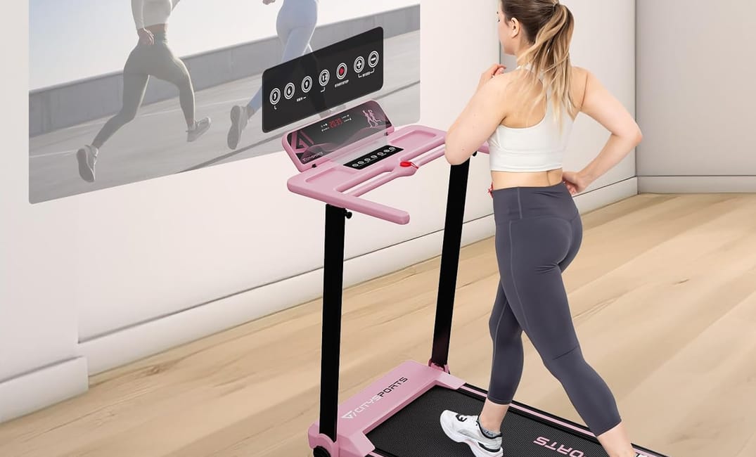 CITYSPORTS Elektrisches Laufband in Pink – Dein persönlicher Fitnesspartner für zuhause! 💖🏃‍♀️✨