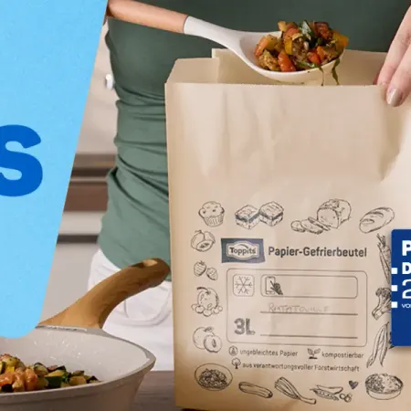 Bild von: Toppits® Papier-Gefrierbeutel gratis testen – 100 % Cashback sichern!❄️
